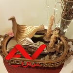 ست سینی کف اینه جاشمعی جادستمالی مجسمه