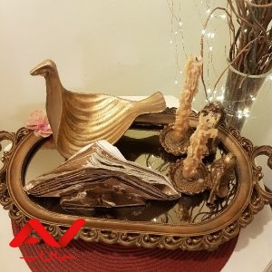 ست سینی کف اینه جاشمعی جادستمالی مجسمه