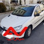 پژو 206 تیپ 2 سفید 97