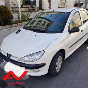 پژو 206 تیپ 2 سفید 97