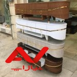 جدیدترین میز تلویزیون ارزان، تمام وکیوم ، ضد خش و ضد لک اثر انگشت ،مدل  Flower ،مناسب جهیزیه