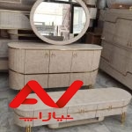 ست میز تلویزیون و آینه کنسول جدید مناسب جهیزیه مدل تانگو ، ارسال فوری به سراسر کشور