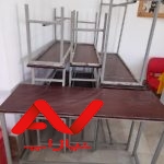 ۳میز و ۶ نیمکت در حد نو ،