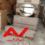 ست میز تلویزیون و آینه کنسول جدید مناسب جهیزیه مدل تانگو ، ارسال فوری به سراسر کشور