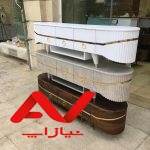 جدیدترین میز تلویزیون ارزان، تمام وکیوم ، ضد خش و ضد لک اثر انگشت ،مدل  Flower ،مناسب جهیزیه