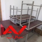 ۳میز و ۶ نیمکت در حد نو ،