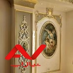 گچبری پیش ساخته مدرن.گچکاری.پتینه .نقاشی.کناف