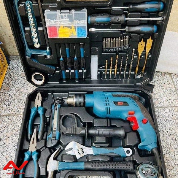 دریل برقی با ست کامل وسایل